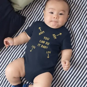 You Can Do It Dad! Quote Bodysuit Baby's -SmartPrintsInk Designs