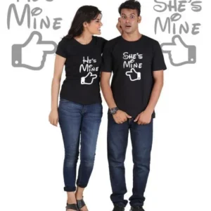 He is Mine, She is Mine (Classic) Classic Couple T-Shirt