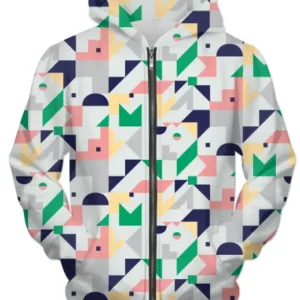 Abstract Pattren 13 UNISEX ZIP HOODIE